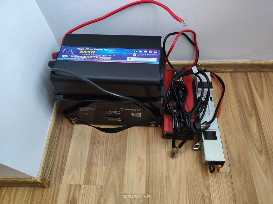 Упс дбж акб Lifepo4 12v 105ah, зарядка 50а, інвертор