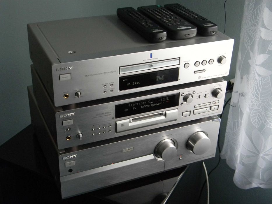 Wieża Sony QS, TA-FB930R, MDS-JB920, SCD-XB790 z pilotami. Super stan.