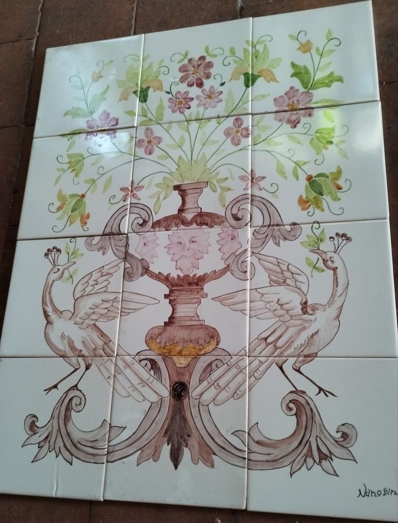 Vários Painéis Azulejos Pintados à Mão