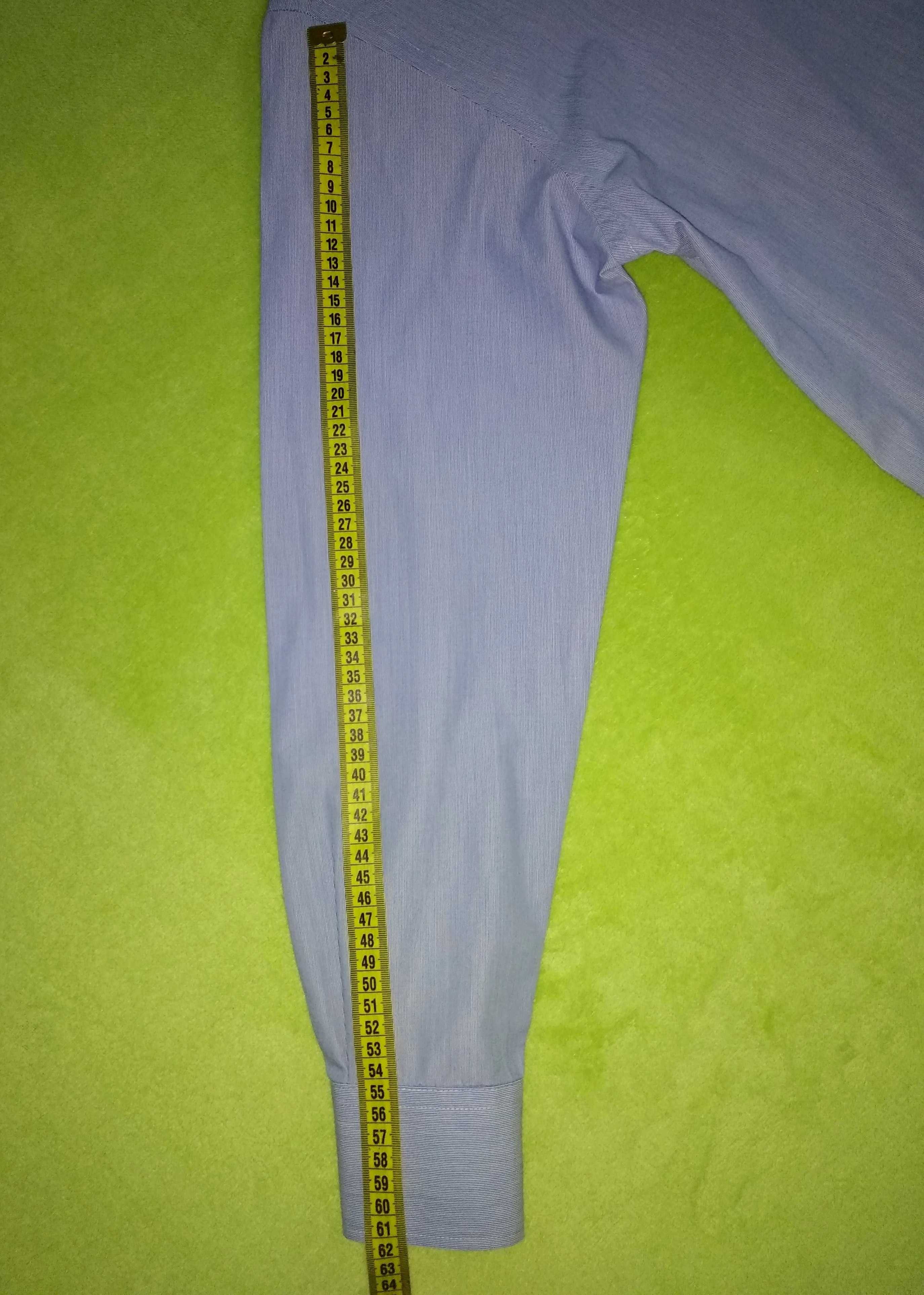 Niebieska koszula męska MARKS & SPENCER regular fit. Rozmiar M (39-40)