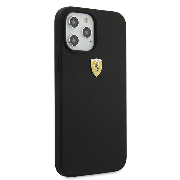 Etui Ferrari On Track do iPhone 12 Pro Max 6,7" - Czarny Lux Hardcase