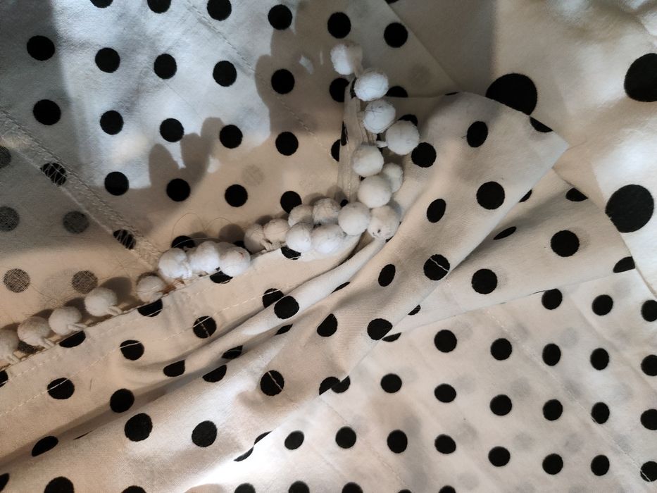 Pościel dziecięca plus zaslonki groszki