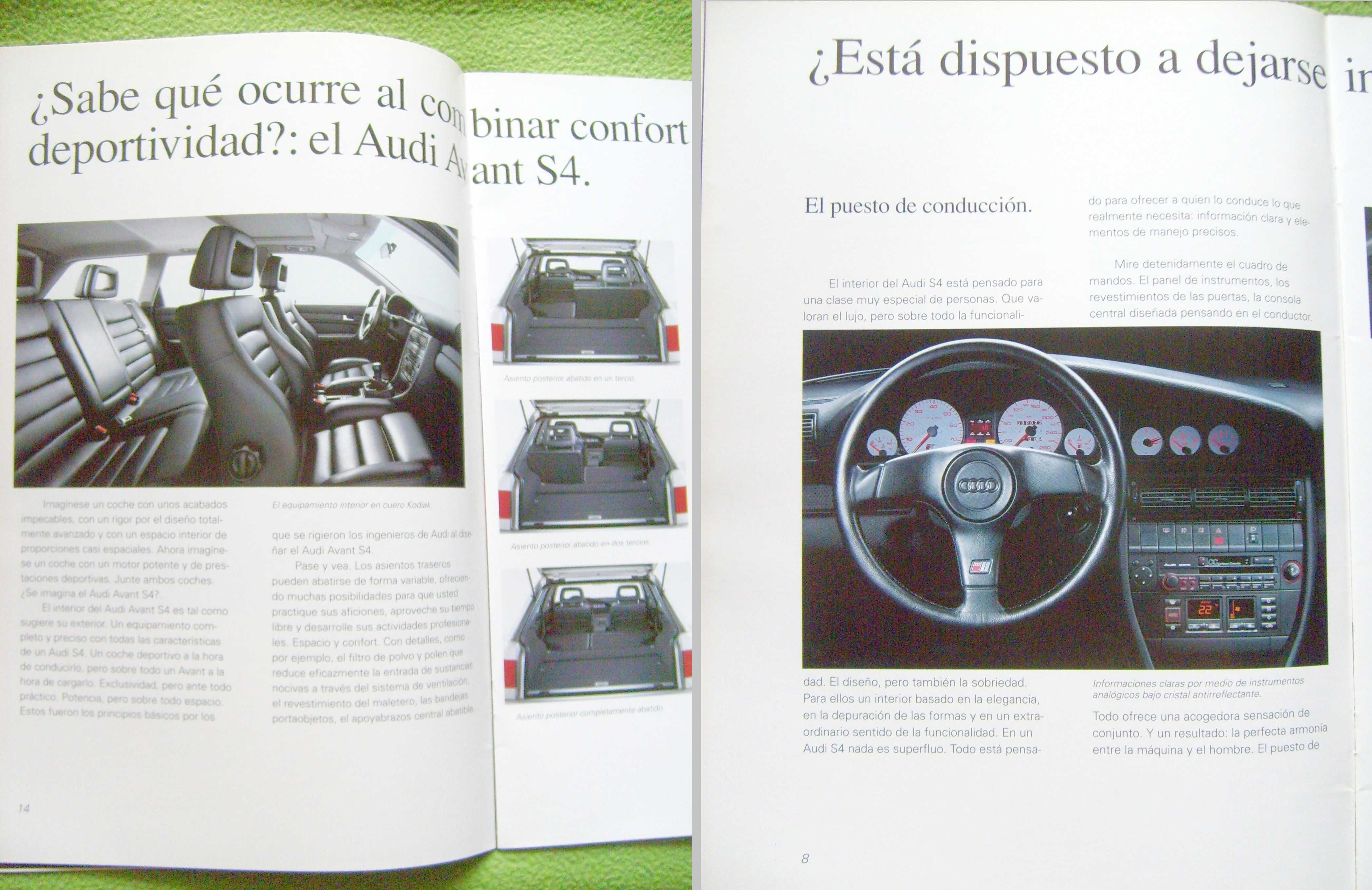 AUDI S4 (100 C4) 1992 prospekt 36 stron, stan BDB *Wyprzedaż kolekcji