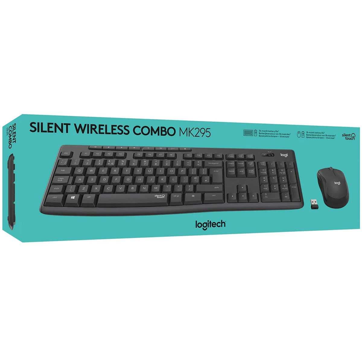 клавіатура та миша Logitech Silent Wireless combo MK295