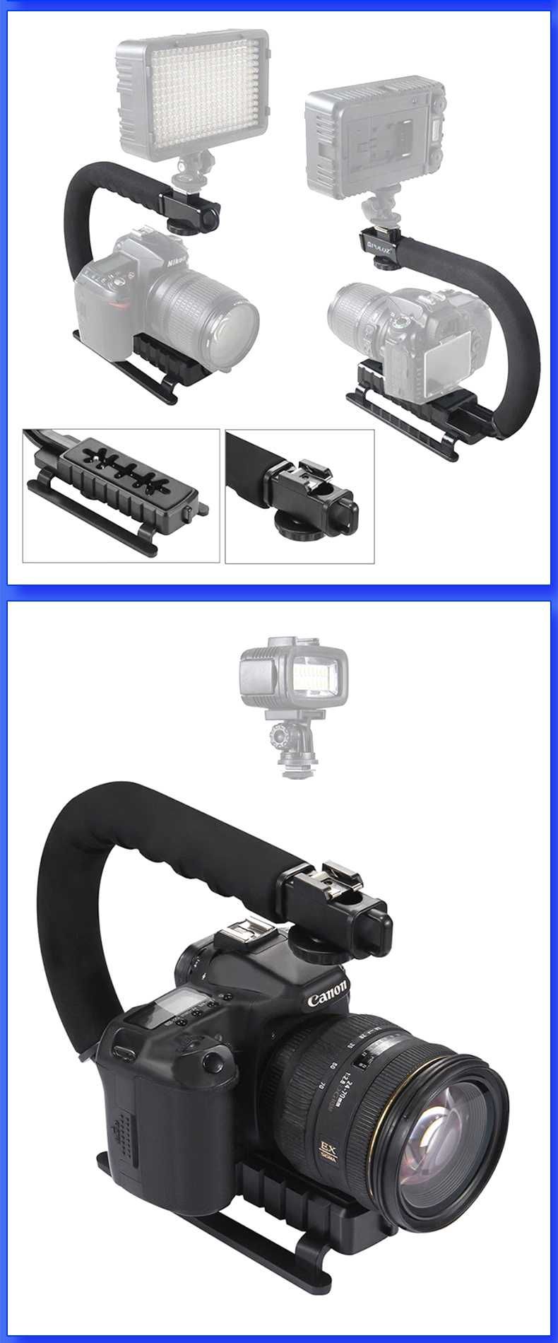 Uchwytu stabilizator Steadicam w kształcie litery C do aparatu kamer