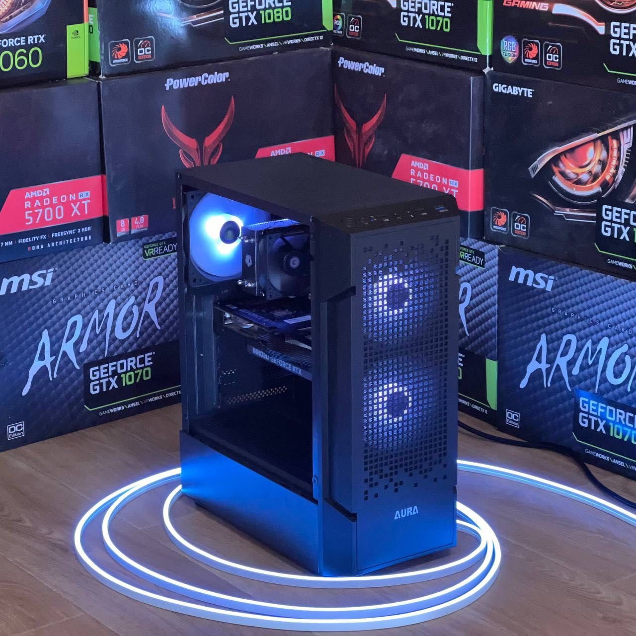 RTX 4060, Ryzen 5 5500, 16 ГБ DDR4, SSD 512 Игровой ПК