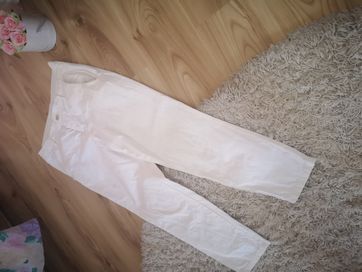 Spodnie chinosy białe r.40