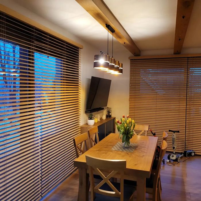 Żaluzje drewniane, bambusowe lub aluminiowe , POMIAR,MONTAŻ