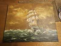 Obraz olejny z Holandii wymiar 50x40 stan idealny