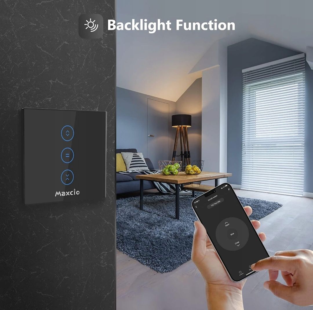 Przełącznik rolet Maxcio WF-CS01 WiFi czarny