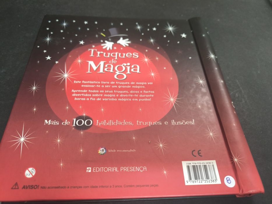 Livro Truques de Magia. 
Mais de 100 habilidades, truques e ilusões!