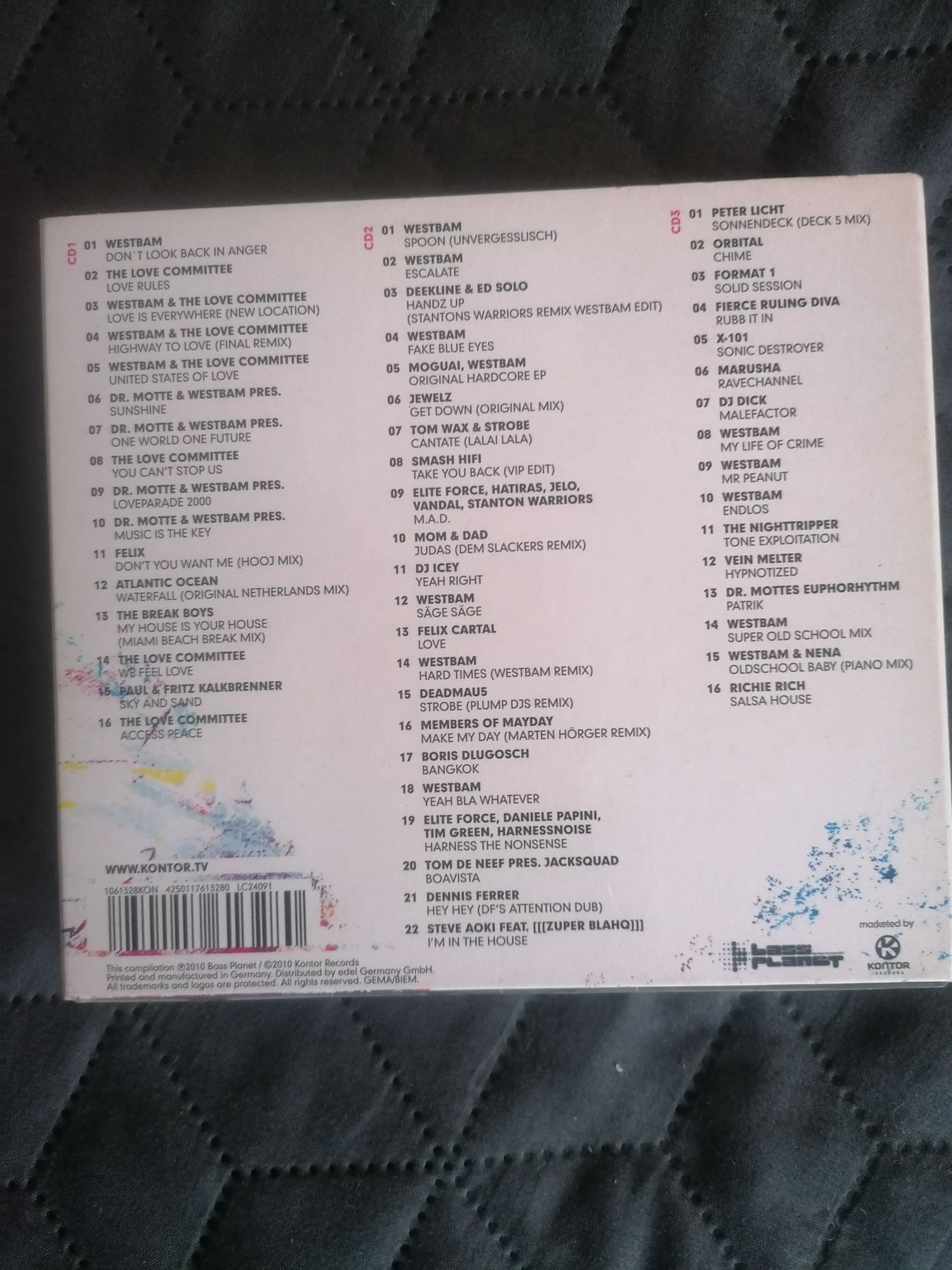 Westbam a love story 89-10 unikat 3 cd