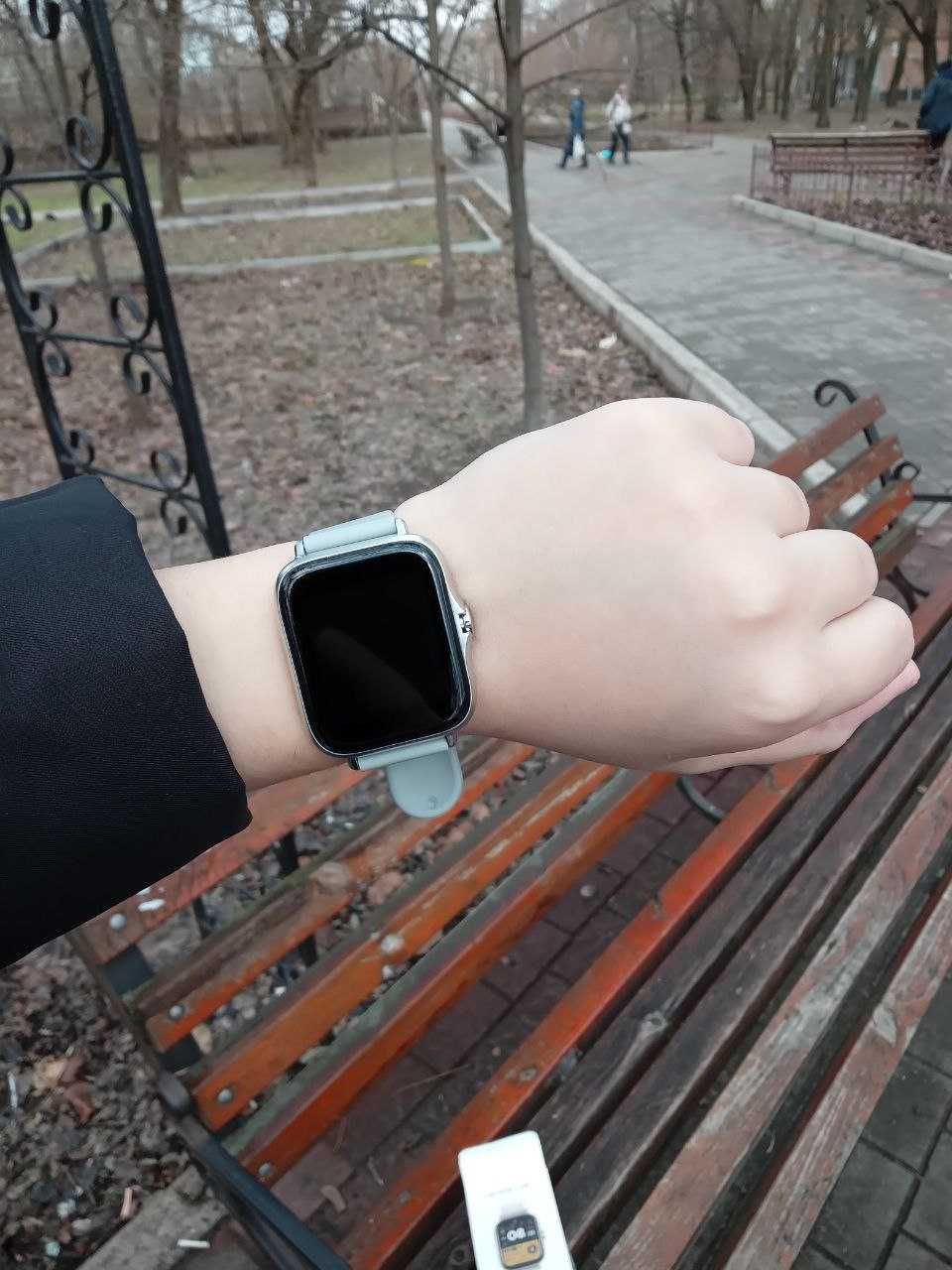 Умные Smart Watch Смарт часы серые