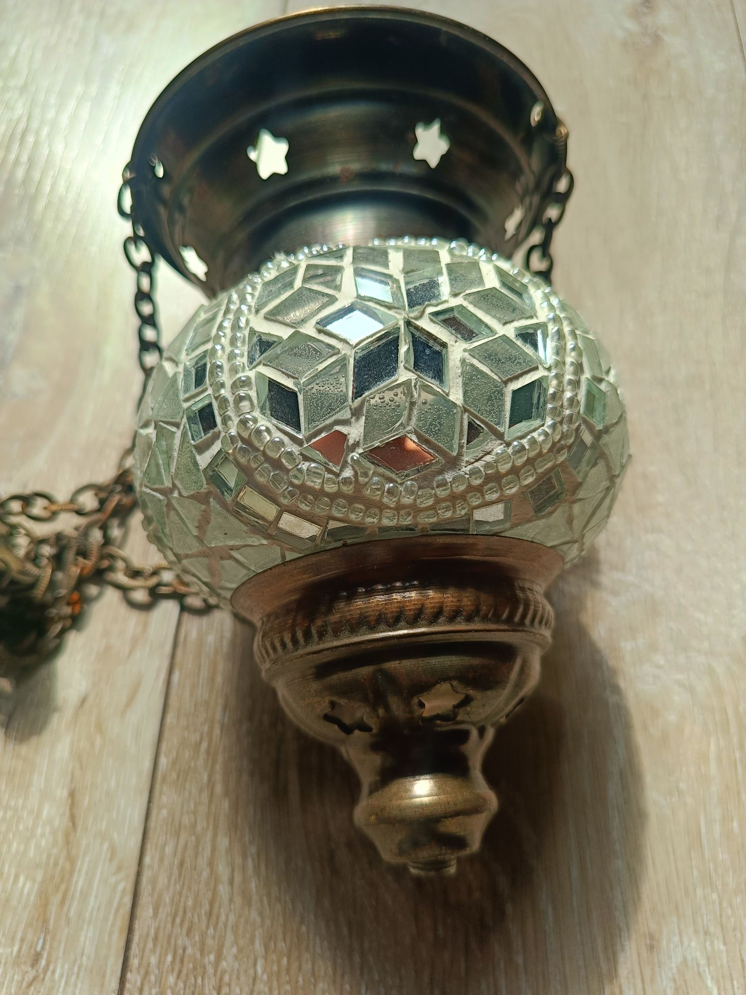 Orientalny lampion, świecznik kinkiet