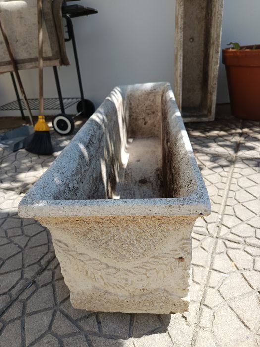 Vaso de mármore trabalhado