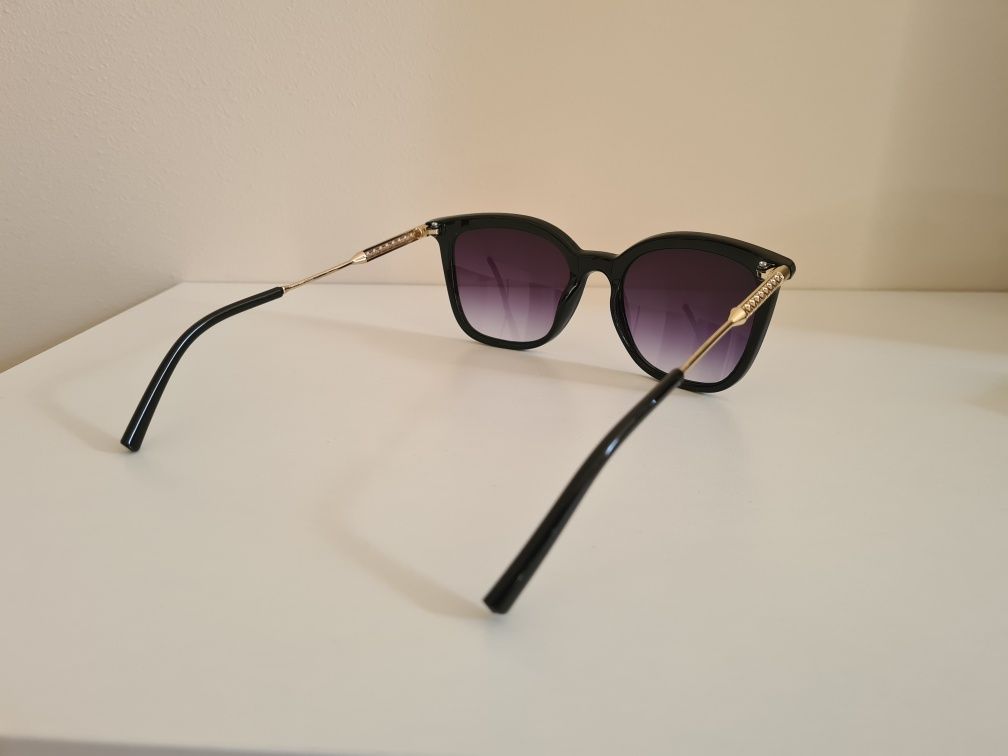 Nowe Okulary Polaryzacyjne Przeciwsłoneczne UV400 Damskie Złote