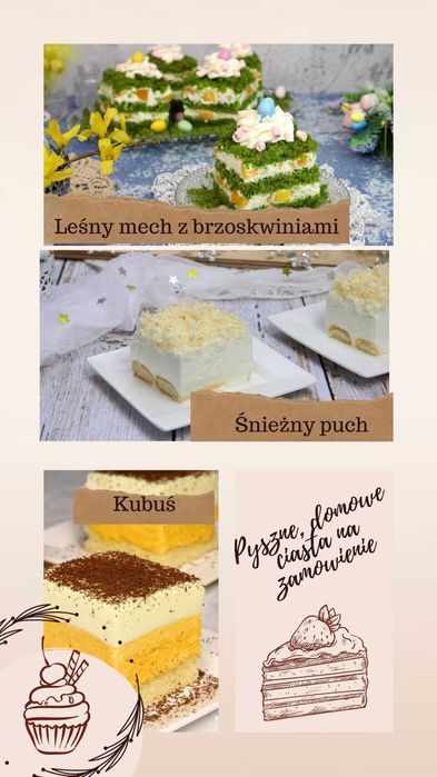 Pyszne ciasta domowe na zamówienie