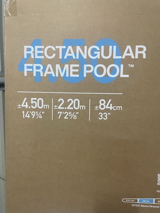 Basen 4,50x 2,20 wysokość 84