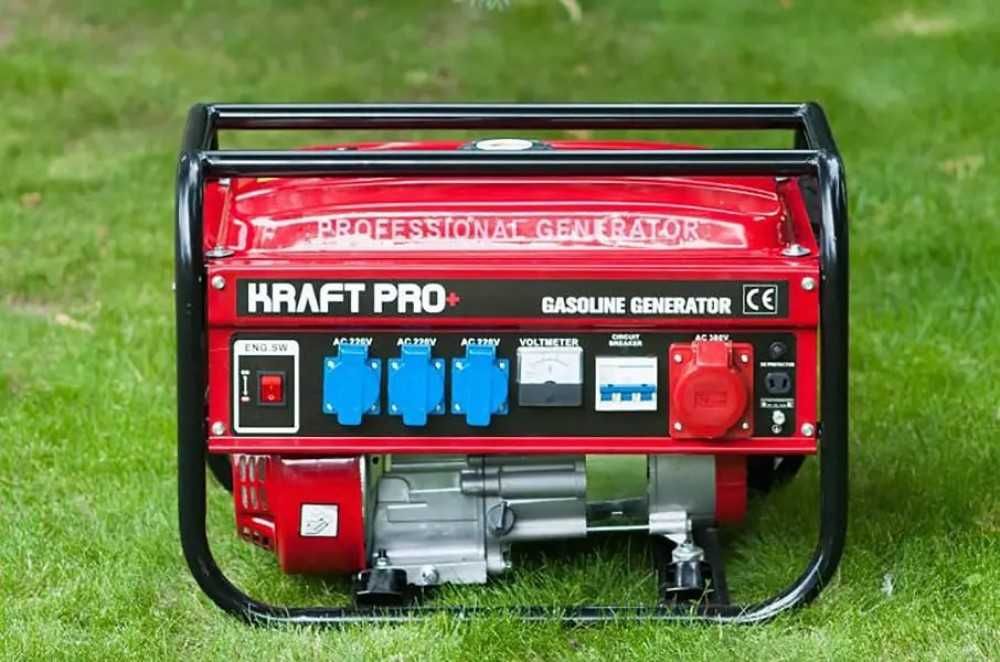 Новый Генератор Kraft Pro+ KP8500W на 4,5 кВт, бензиновый генератор