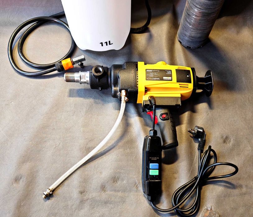 Wiertnica Ręczna Wabrotech WT202 + Głowica 110mm + Zbiornik  2300W