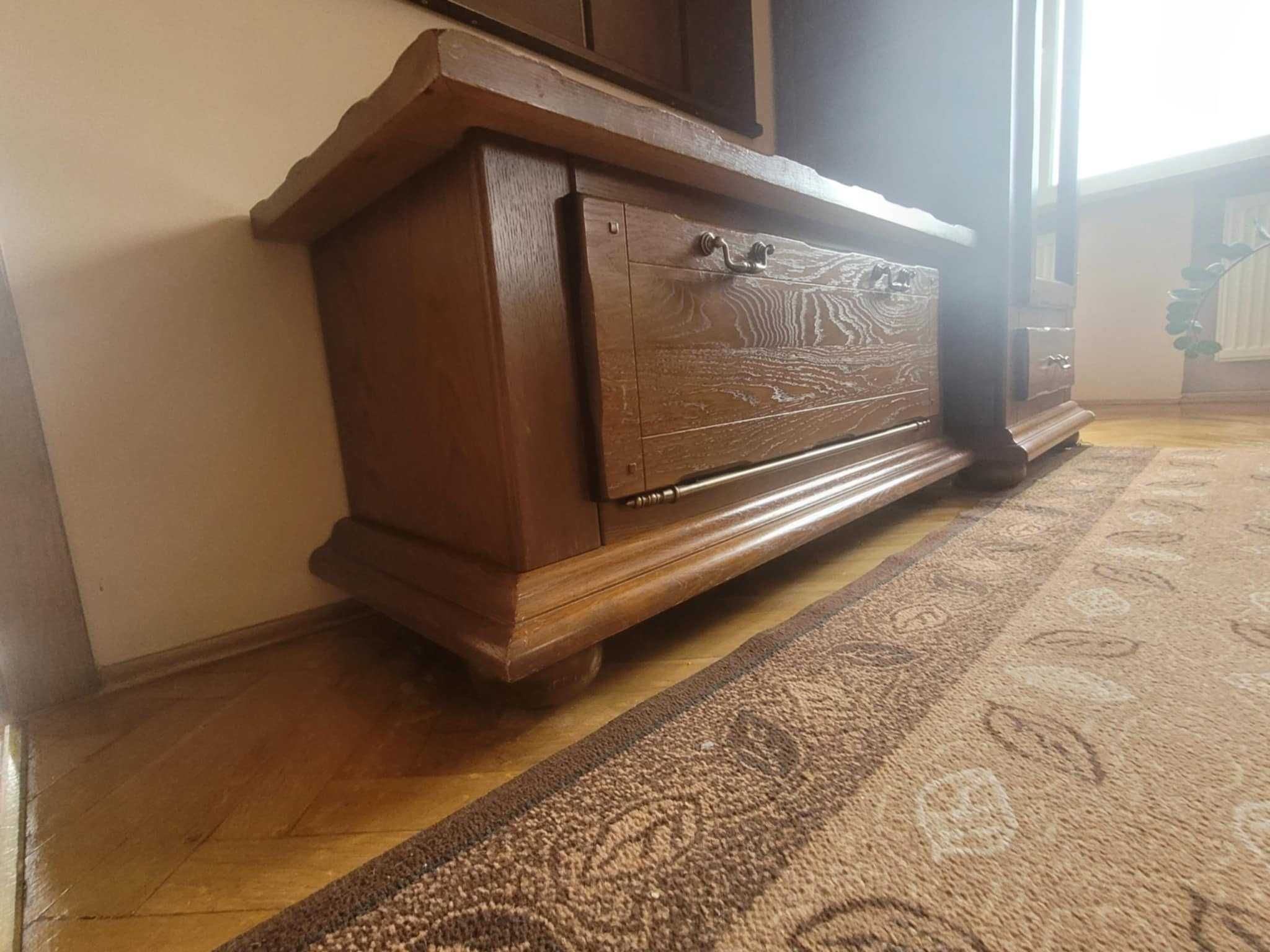 Meble drewniane do salonu (komplet)