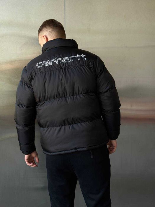 Мужской зимний пуховик Carhartt,Пуховик чорний Carhartt,Carhartt чорна