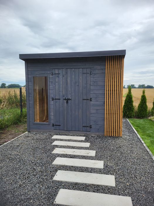 Nowoczesny domek na narzędzia montaż gratis