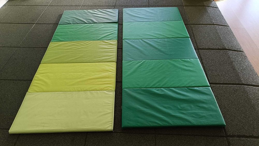 Colchão ginástica dobrável, verde, 78x185 cm