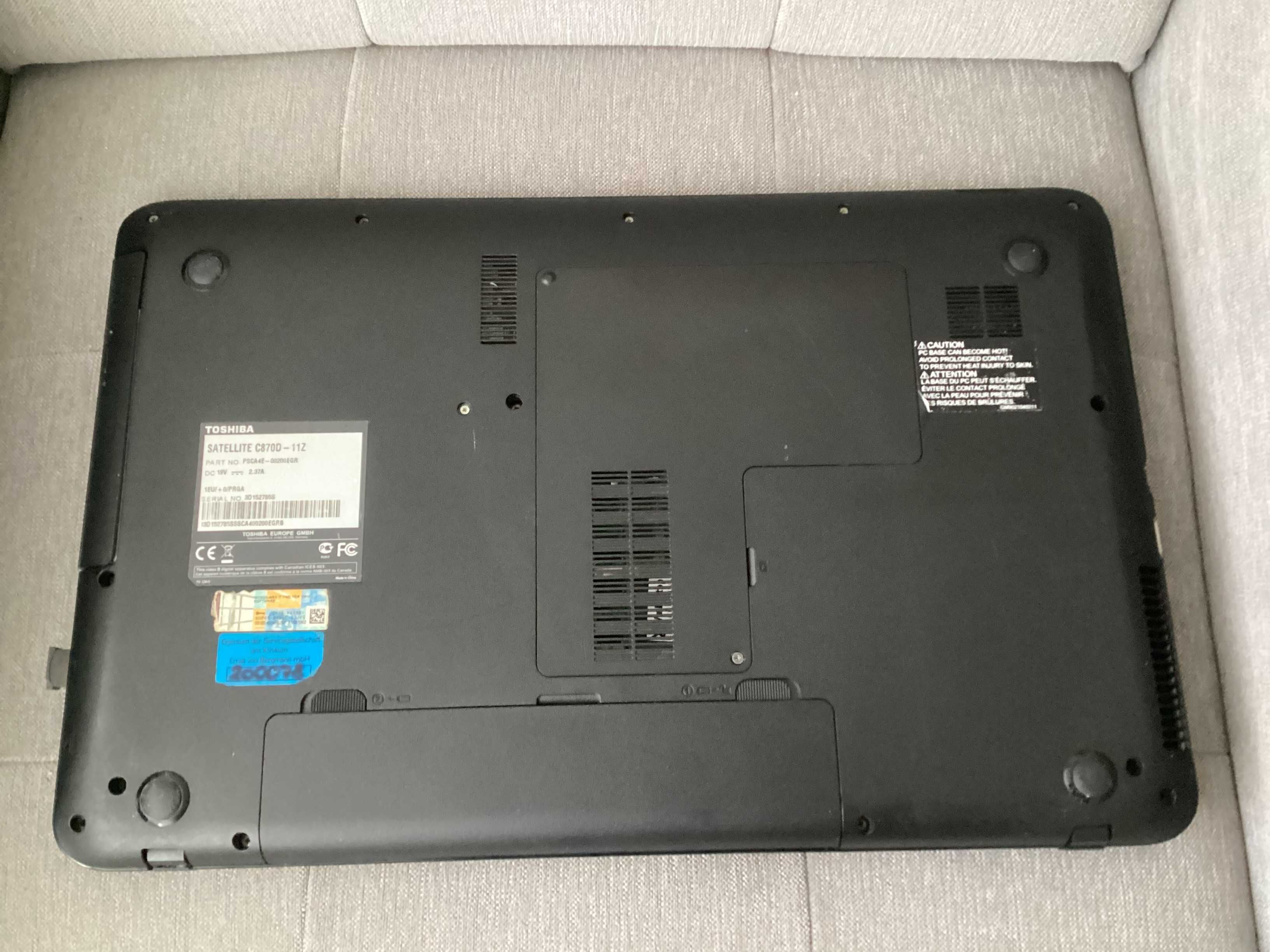 Ноутбук Toshiba  Intel 2 ядра по 2.4GHz/12GB /128SSD