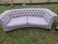 Sofa i 2 fotele w stylu Chesterfield