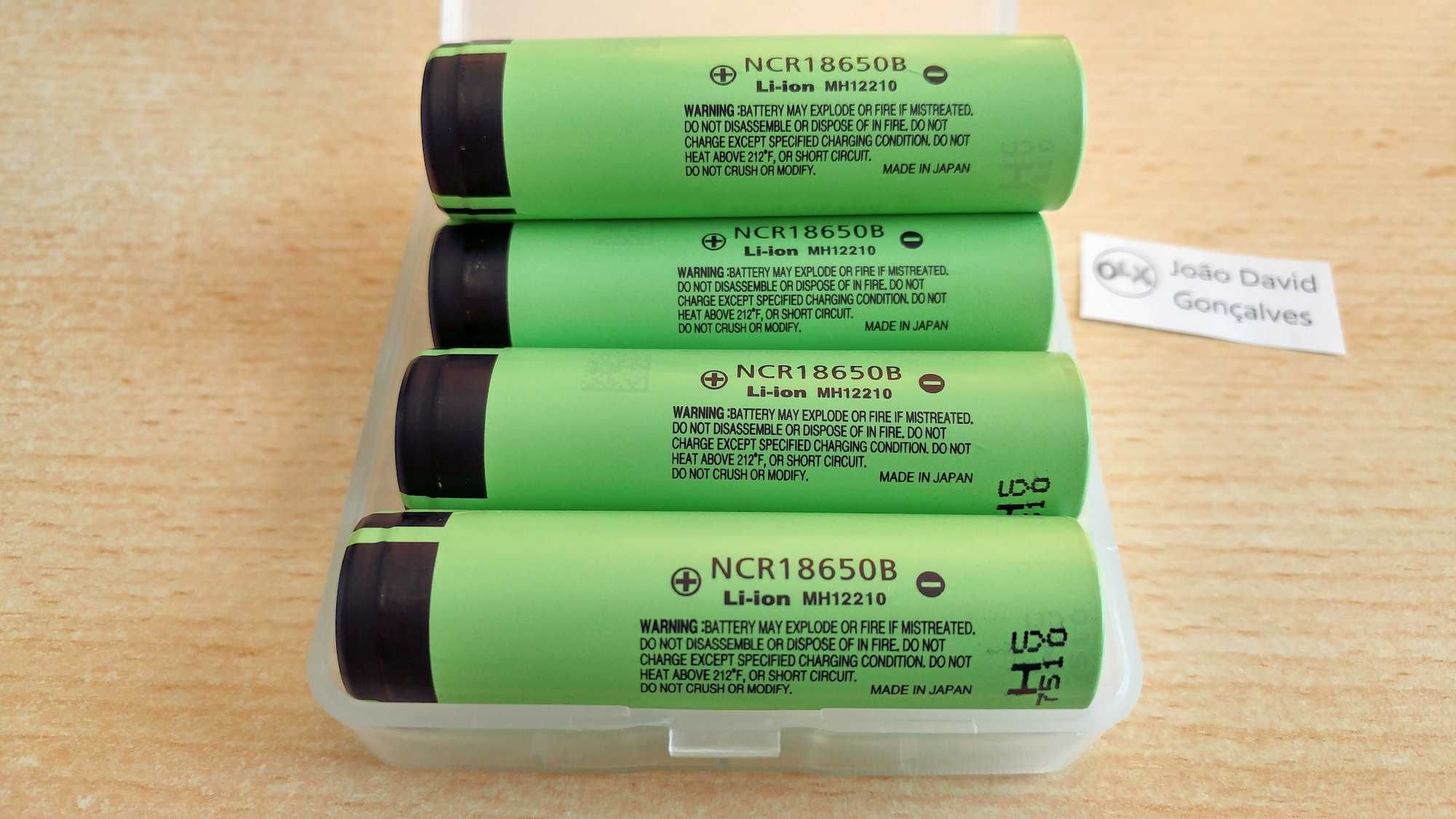 Pilha bateria 18650 Panasonic 3.7V 3400mAh recarregável