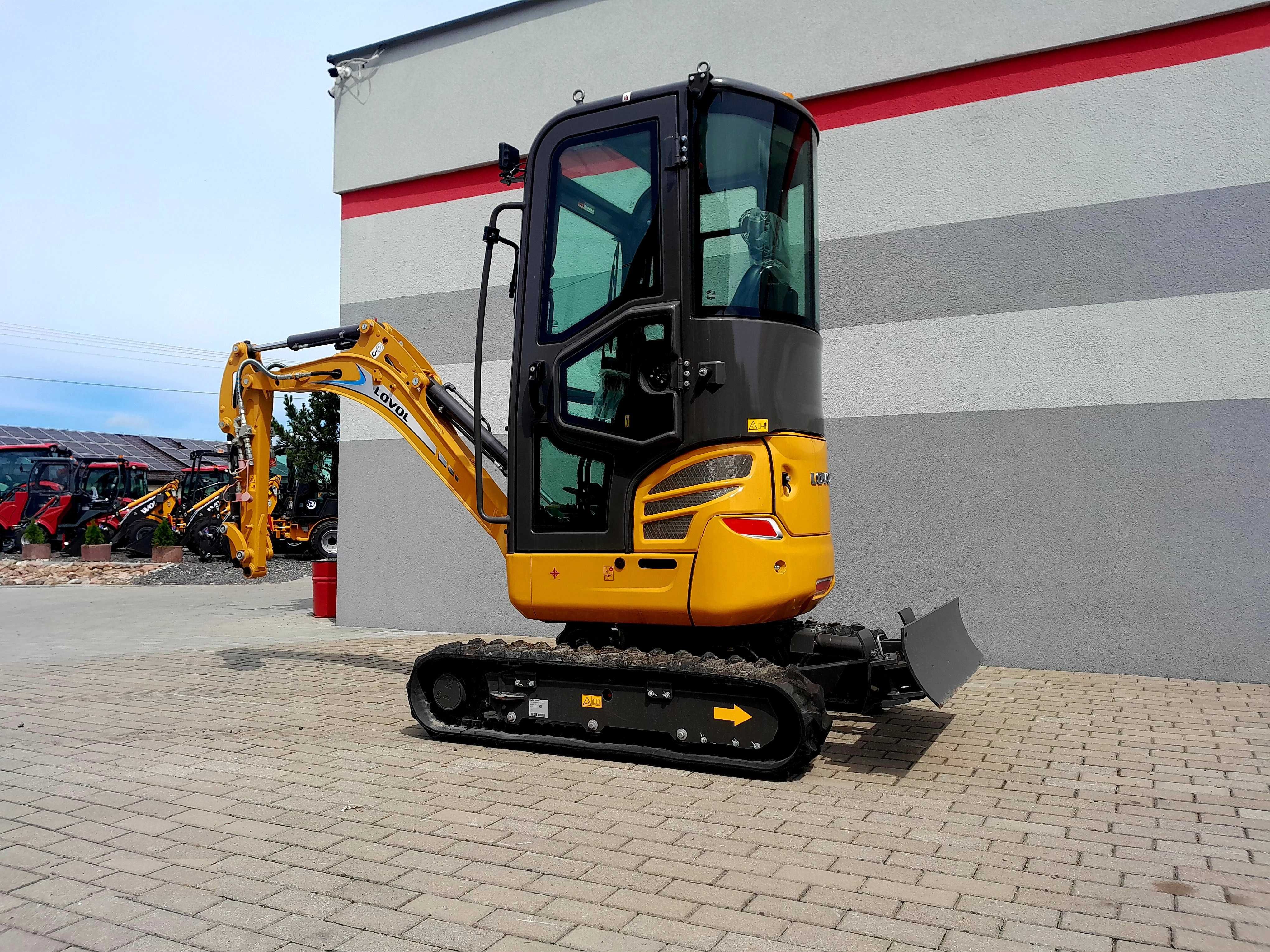 Minikoparka LOVOL FR18E2-u I 2000 kg Silnik YANMAR WYPRZEDAŻ ROCZNIKA!