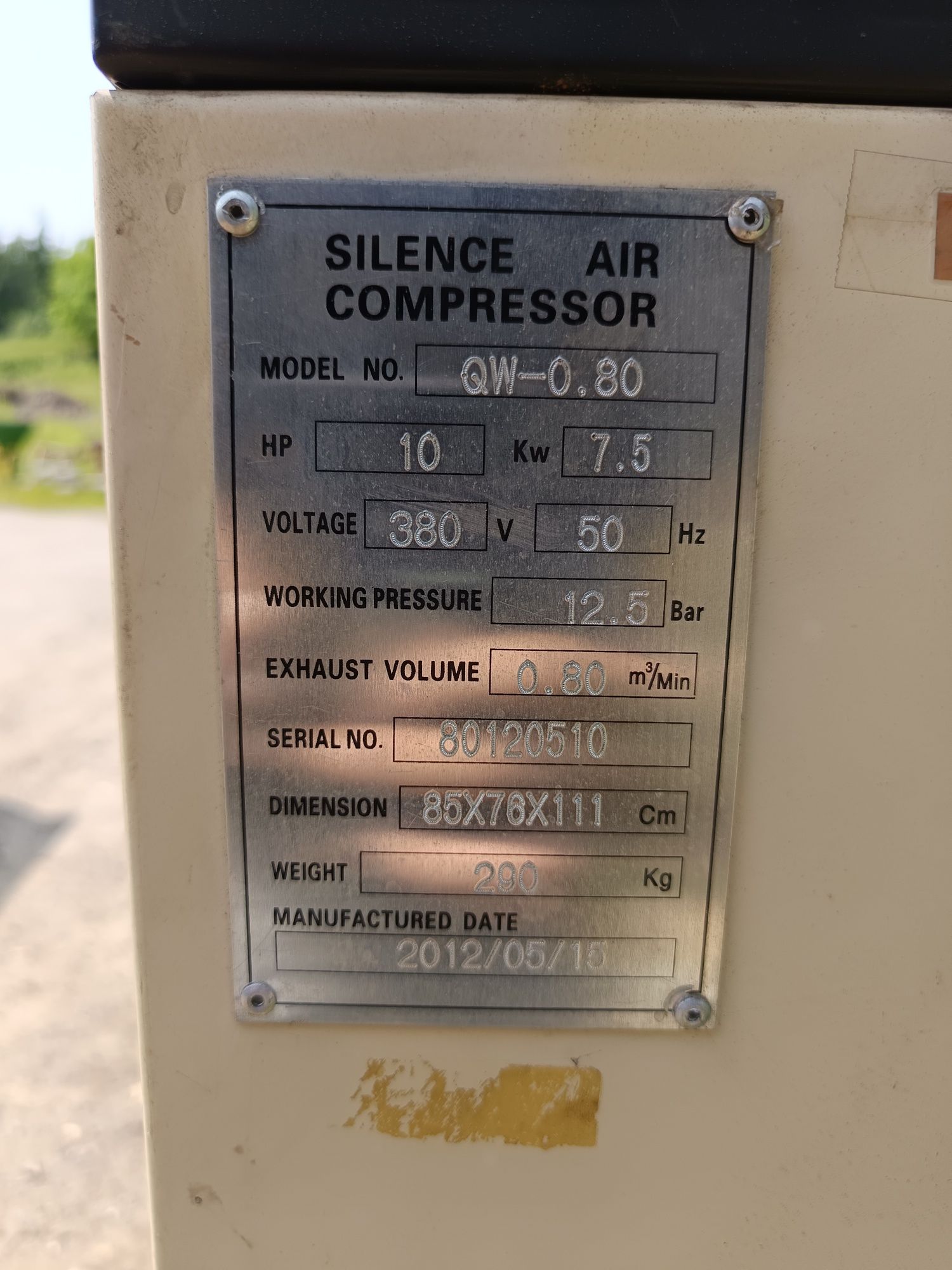 Kompresor stacjonarny 7,5kW TRANSPORT