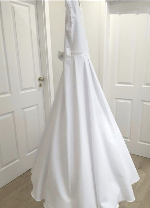 *Impressja* cudna sukienka alba komunijna bolerko torebka halka R.140