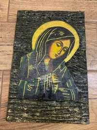 Obraz rękodzieło Maryja pamiątka chrzest Komunia pamiątka Boża ikona