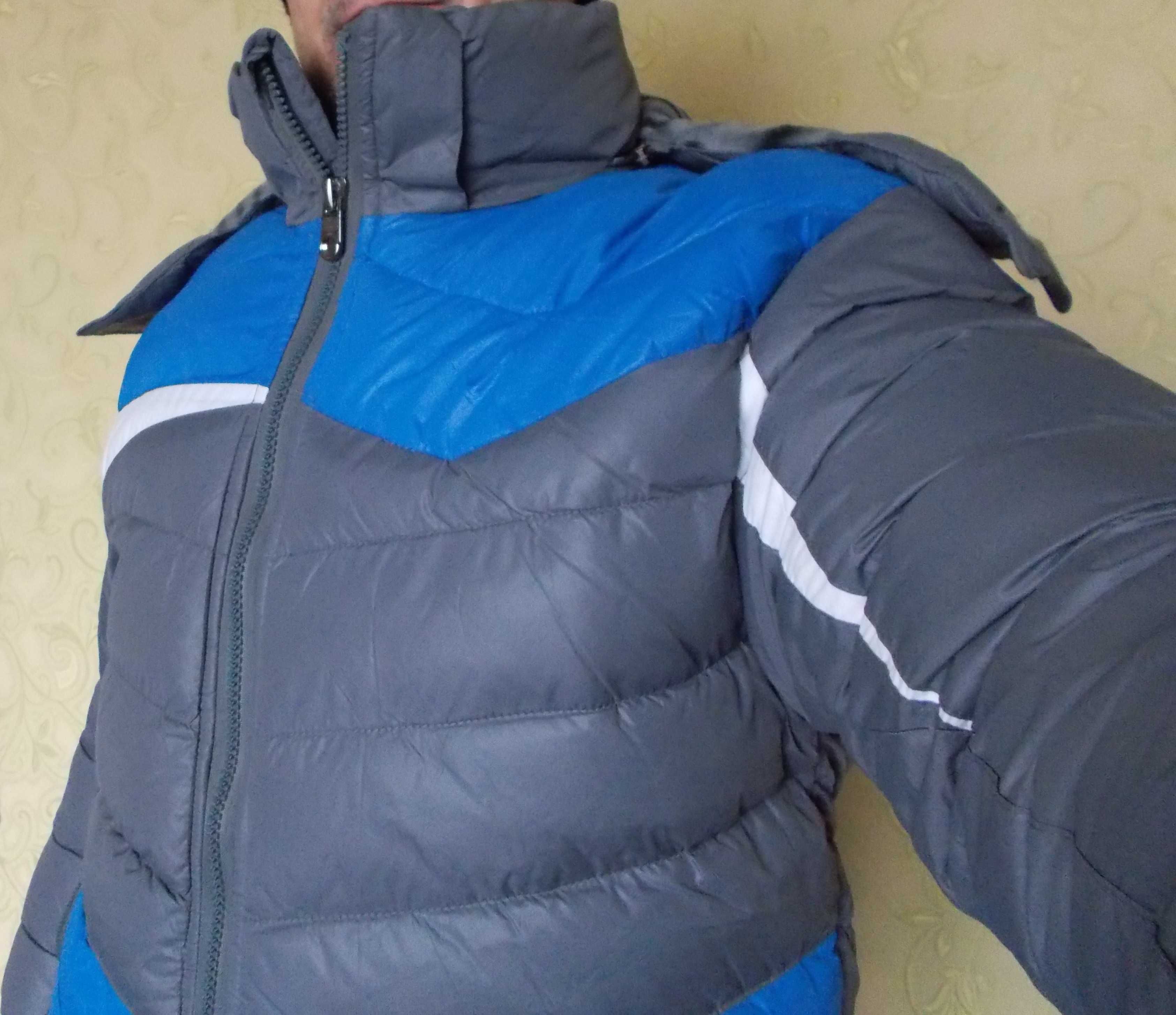 Мужская куртка,Осень-Зима, 50 р, флис,синтепон,новая