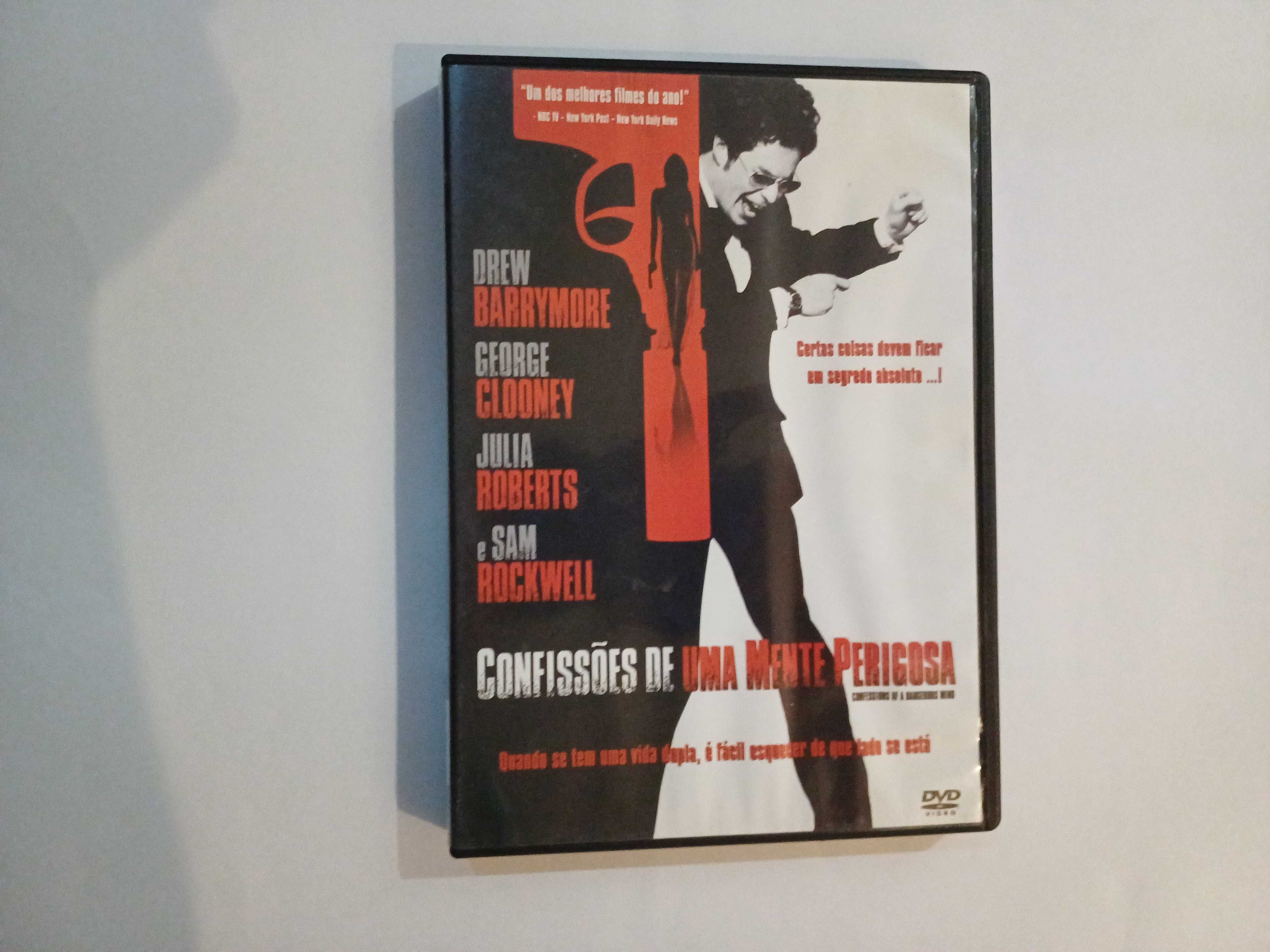 DVD Confissões de uma mente perigosa, George Clooney, c Drew Barrymore