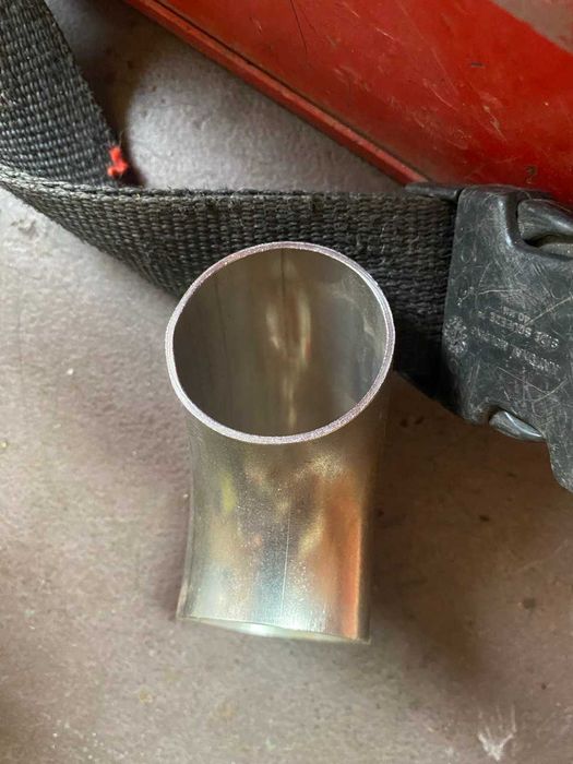 Відвід (отвод, коліно) із нержавіючої сталі. Італія.