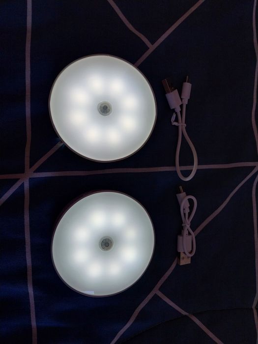 Luz Presença Inteligente USB Recarregável c/Cabo