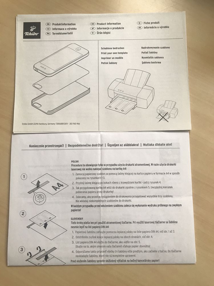 Case iPhone 4/4S DIY Tchibo NOWY