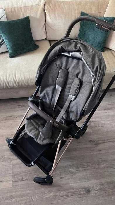 Carrinho Cybex Mios (Rose Gold) Platinum com Assento Grey Plus
