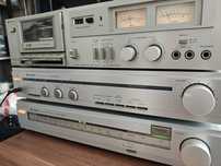 Wieża stereo Hitachi Vintage Japan Deck,Tuner,Wzmacniacz TOP