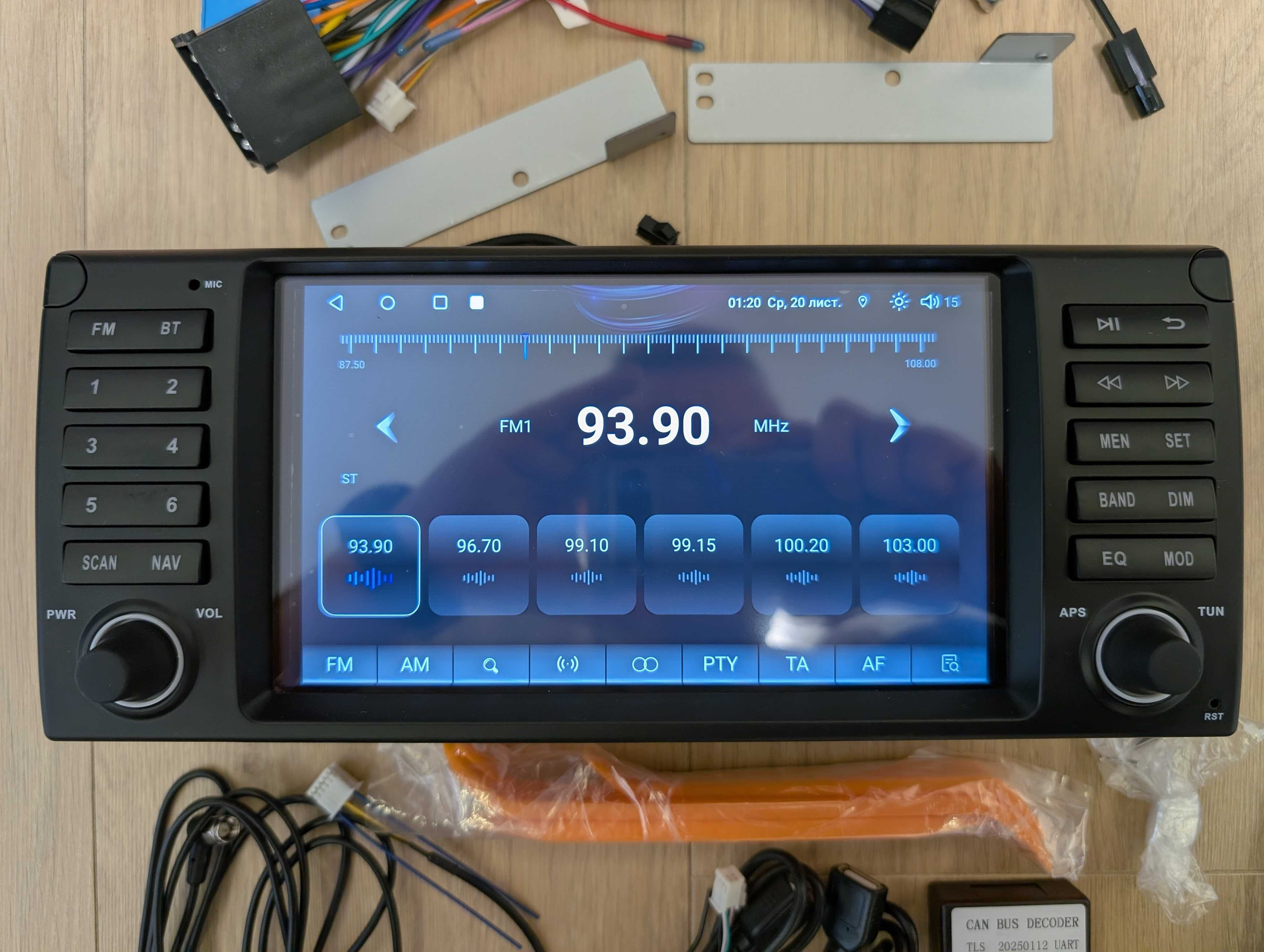 Магнітола 8" 4/64GB BMW 5 E39 1995-2003 E53 E38 CarPlay Android Auto