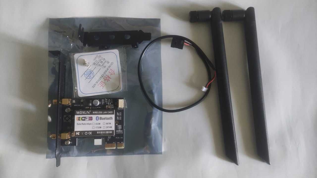 PCI e гігабітний адаптер 1200 Мбіт/с 2,4 G/5 ГГц Blutetooth 4.1