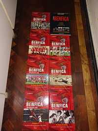 Coleção de 8 livros do Benfica