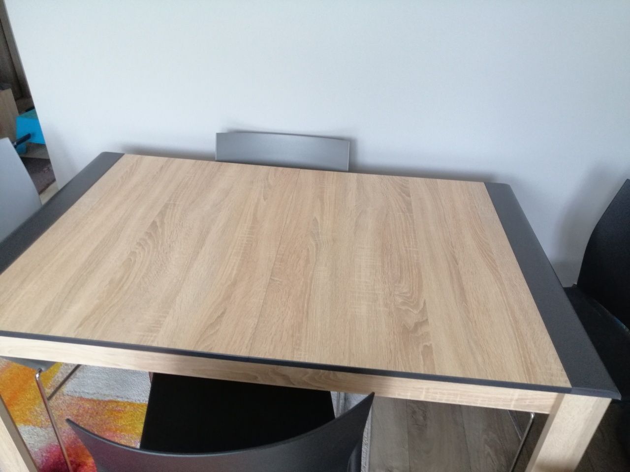 Stół Dąb Sonoma 135/82 +50 cm.