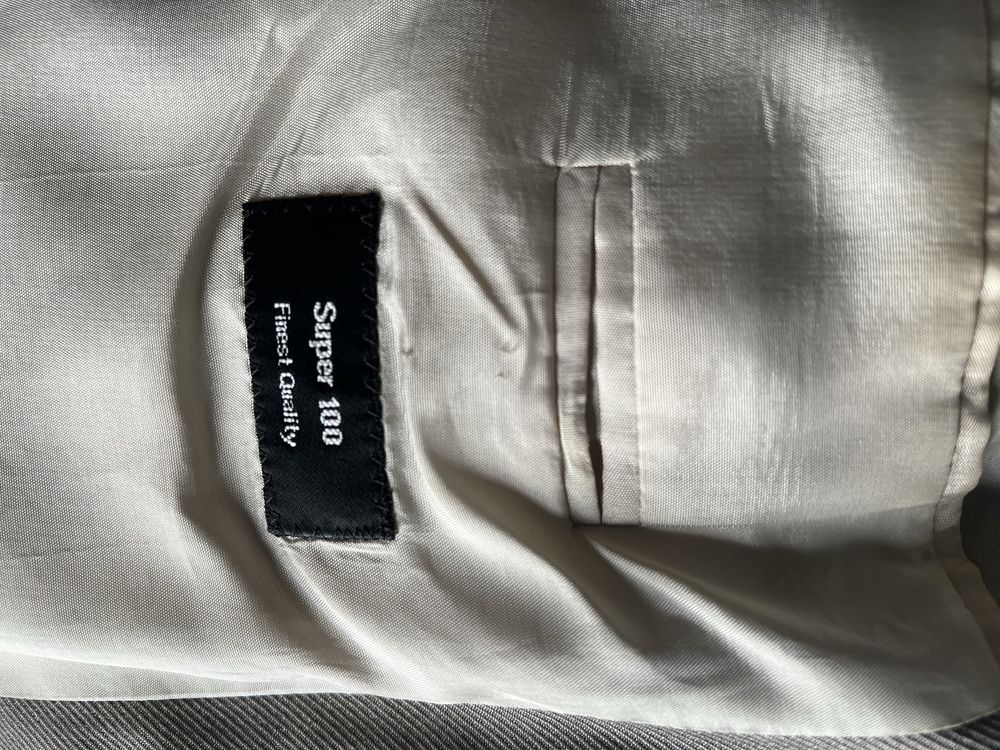 Hugo Boss marynarka męska ivory 56 wełna