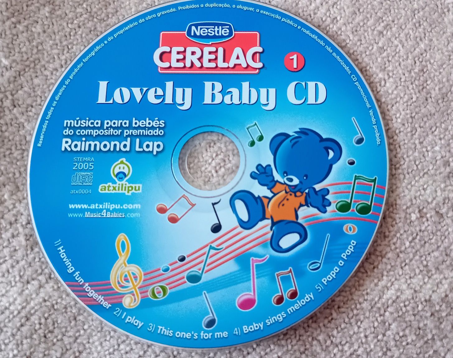 CDs de música para crianças