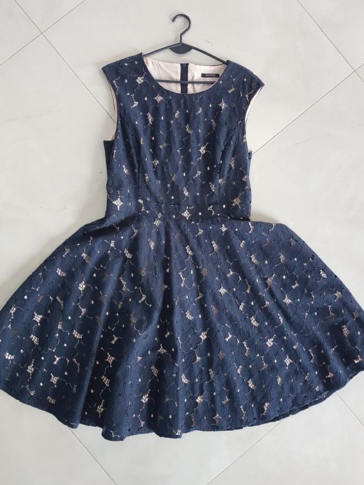 Sukienka Orsay 40 L 12 Elegancka rozkloszowana Ażurowa