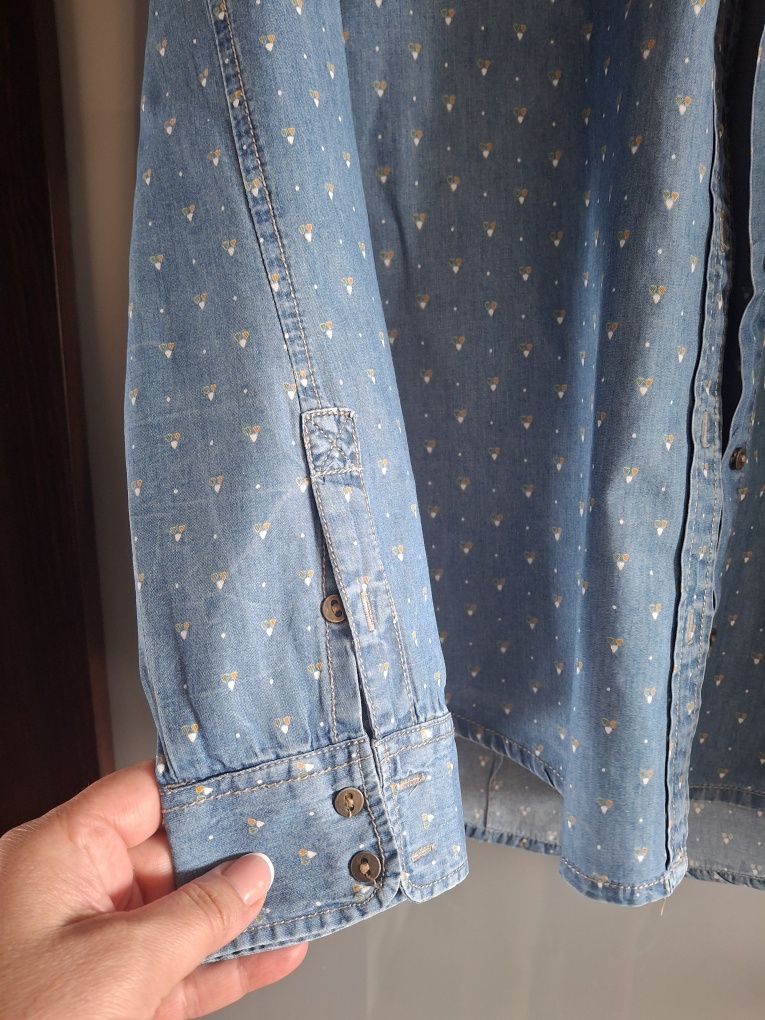 Klasyczna koszula dżinsowa damska Pull&bear M L